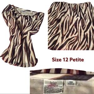 LE SUIT  Animal design skirt